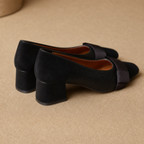 Capri Block-Heel Pump — Black, banana_republic product shot