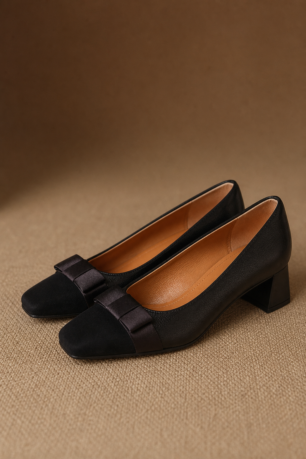 Capri Block-Heel Pump — Black, banana_republic product shot