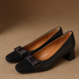 Capri Block-Heel Pump — Black, banana_republic product shot
