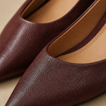 Sorrento Italian Leather Kitten Heel Pump — Maroon, banana_republic product shot