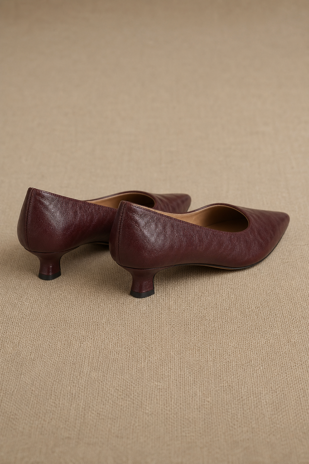 Sorrento Italian Leather Kitten Heel Pump, banana_republic product shot