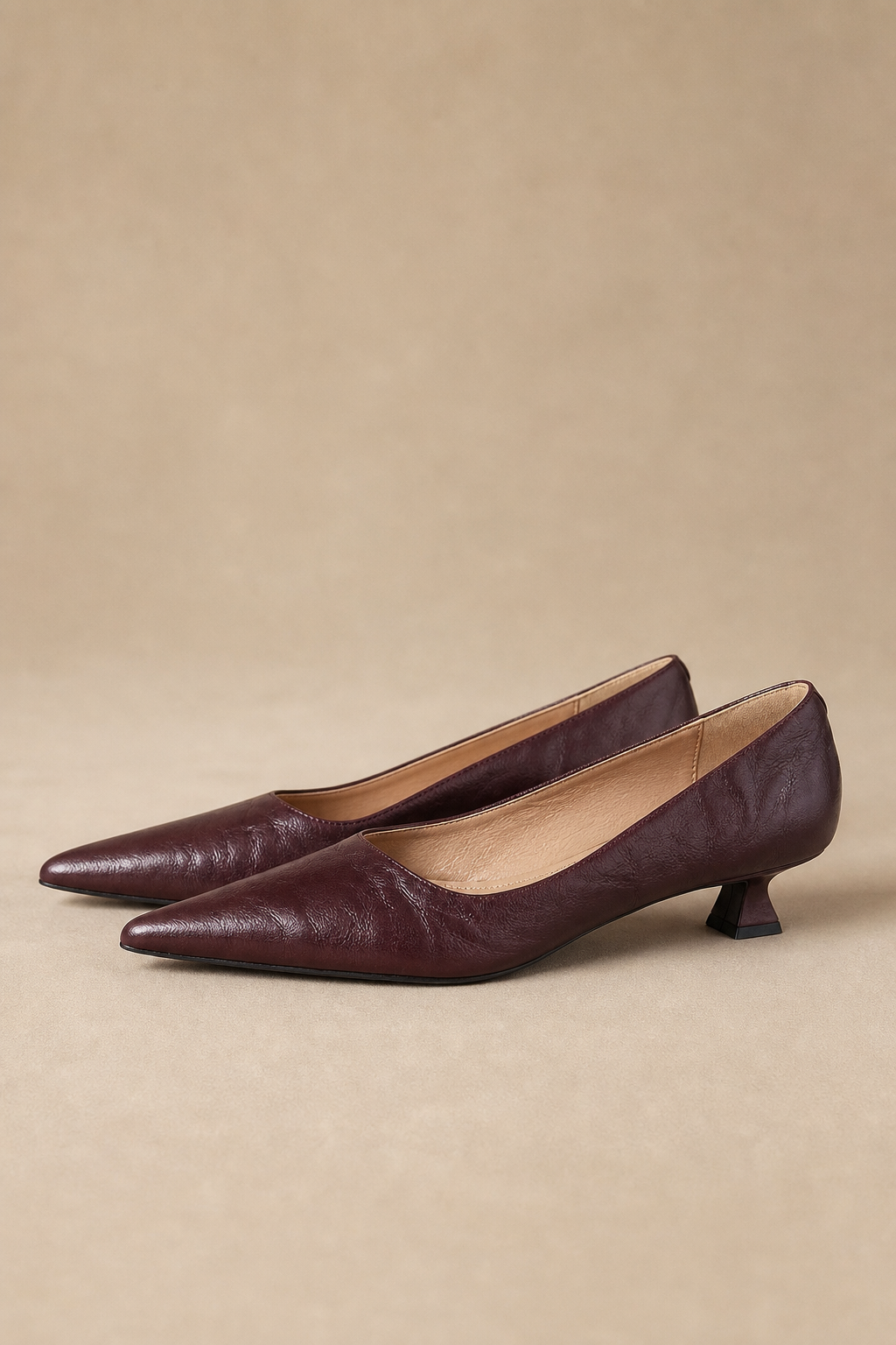 Sorrento Italian Leather Kitten Heel Pump, banana_republic product shot