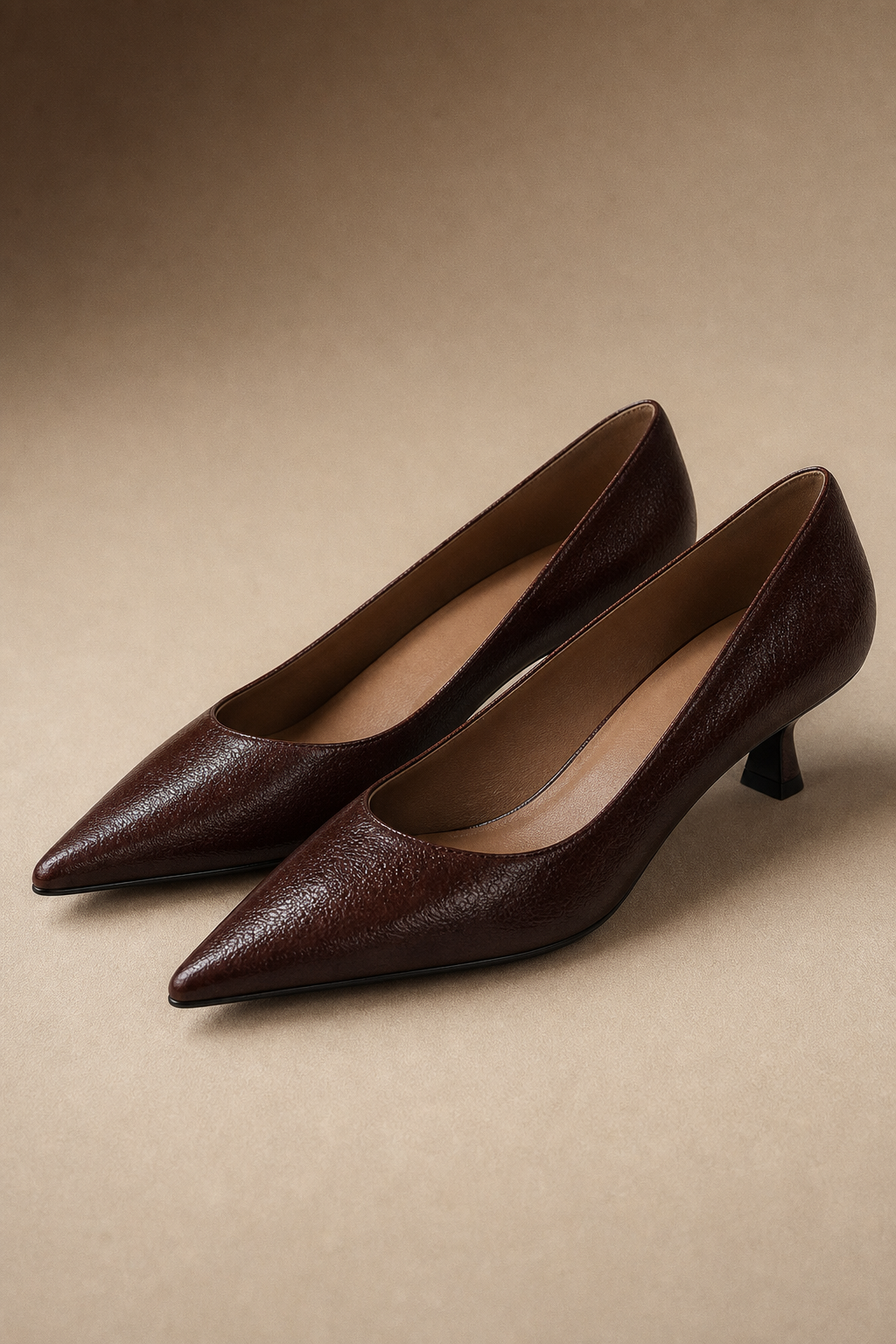 Sorrento Italian Leather Kitten Heel Pump, banana_republic product shot