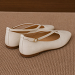 Cala Italian Leather Cross-Strap Pointed Flat, banana_republic product shot