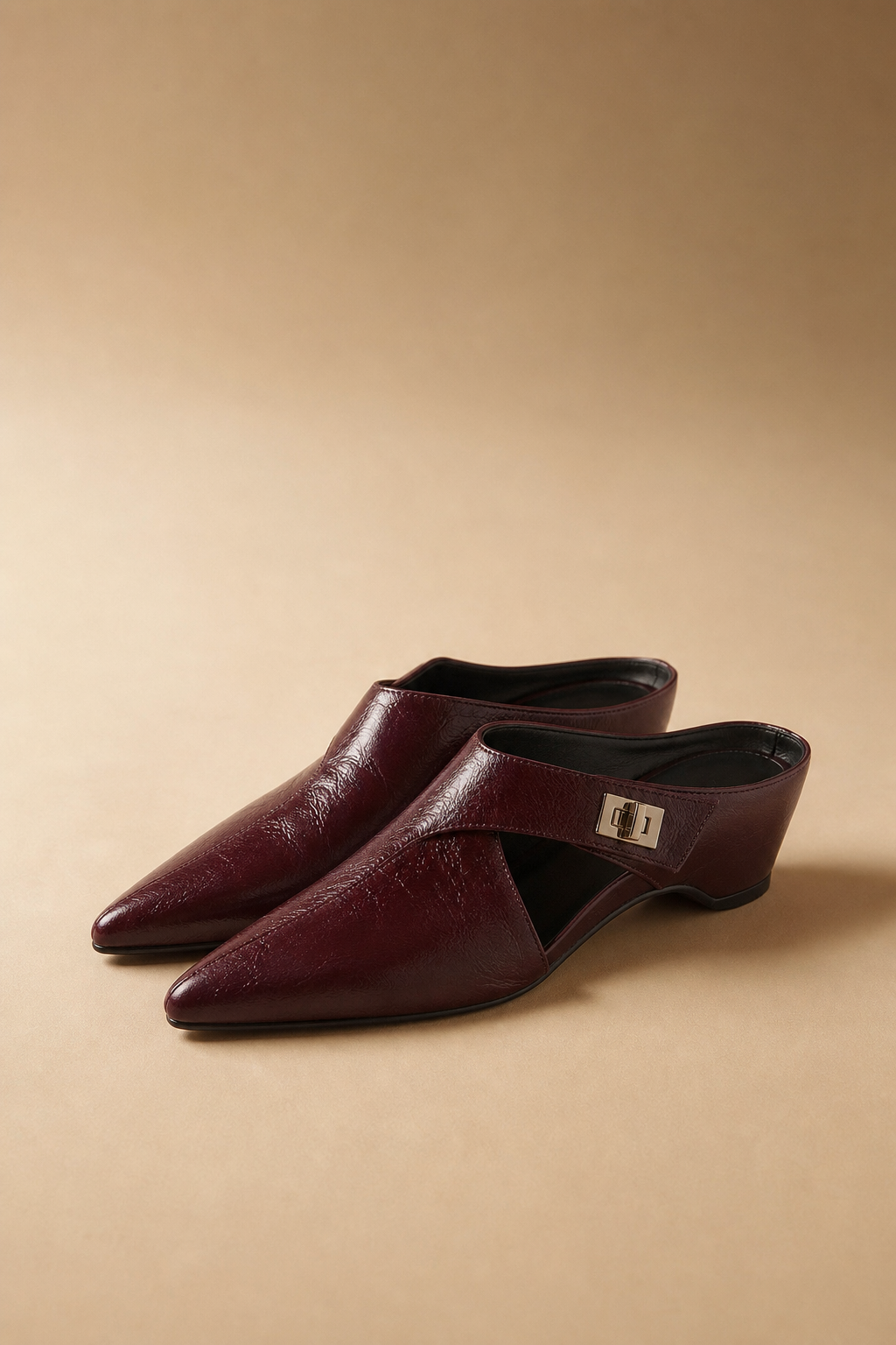 Positano Italian Leather Pointed-Toe Mule, banana_republic product shot
