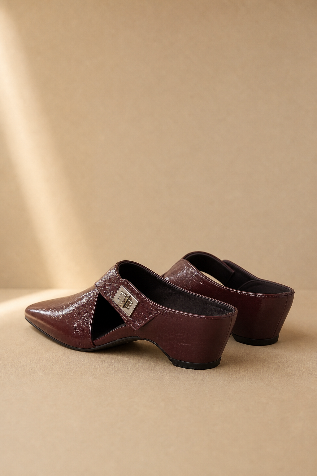 Positano Italian Leather Pointed-Toe Mule, banana_republic product shot