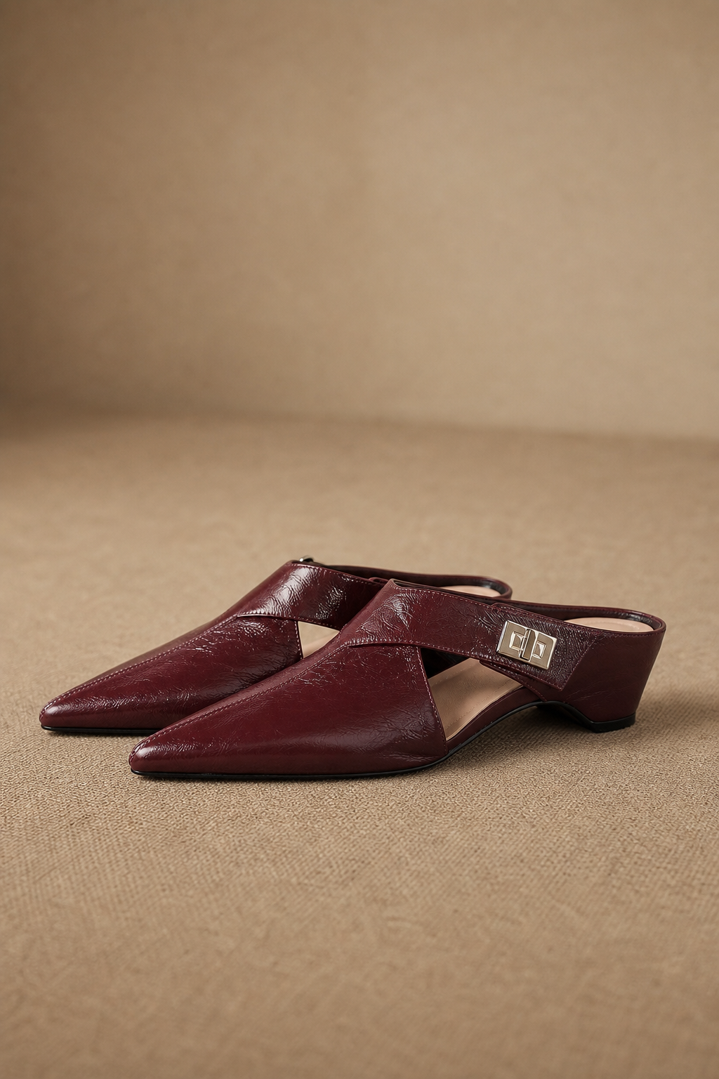 Positano Italian Leather Pointed-Toe Mule, banana_republic product shot