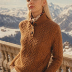 Arden Button-Up Cashmere Sweater, studio product shot
