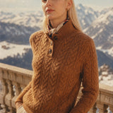 Arden Button-Up Cashmere Sweater, studio product shot