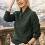 Arden Button-Up Cashmere Sweater, studio product shot
