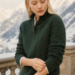 Arden Button-Up Cashmere Sweater, studio product shot