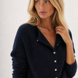 Amélise Asymmetric Button Sweater, studio product shot