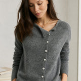 Amélise Asymmetric Button Sweater, studio product shot