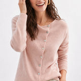 Amélise Asymmetric Button Sweater, studio product shot