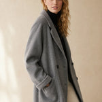 Amory Wool Herringbone Coat — Gray, banana_republic product shot