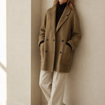 Amory Wool Herringbone Coat — Camel, banana_republic product shot