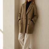 Amory Wool Herringbone Coat — Camel, banana_republic product shot