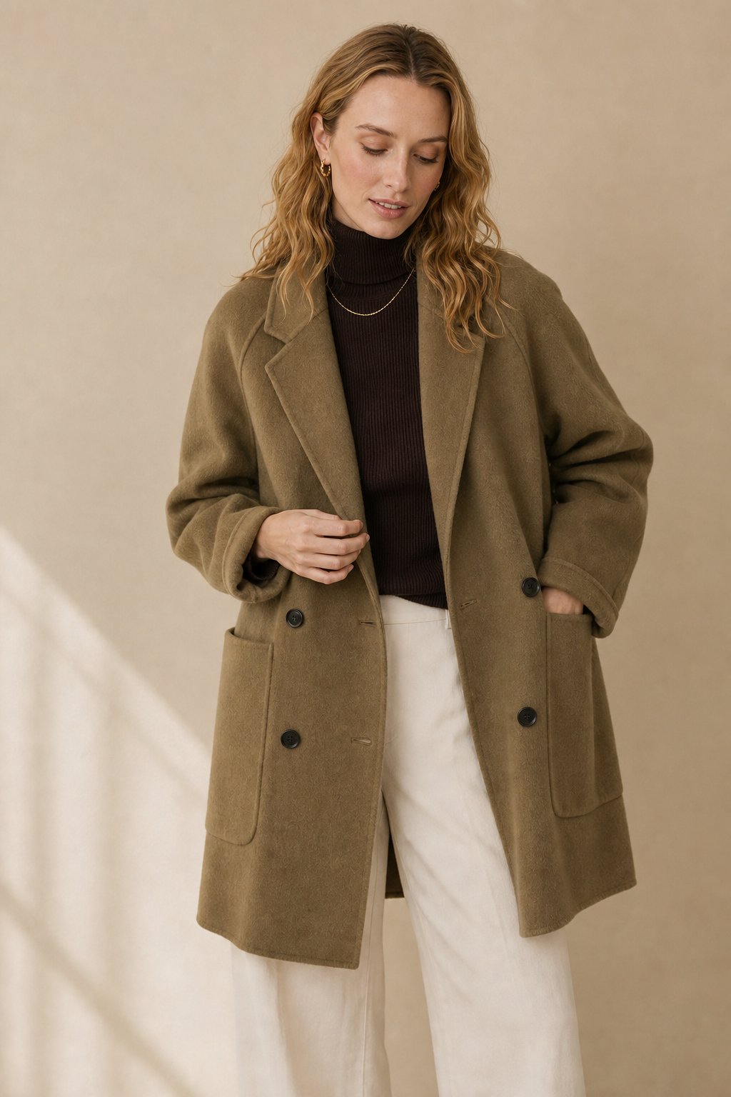 Amory Wool Herringbone Coat — Camel, banana_republic product shot