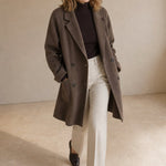 Amory Wool Herringbone Coat — Coffee, banana_republic product shot