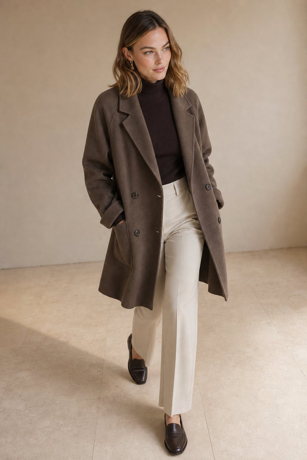Amory Wool Herringbone Coat — Coffee, banana_republic product shot