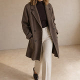 Amory Wool Herringbone Coat — Coffee, banana_republic product shot