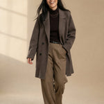 Amory Wool Herringbone Coat — Coffee, banana_republic product shot