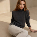 Arden Mock Neck Knit Sweater — DarkGray, banana_republic product shot
