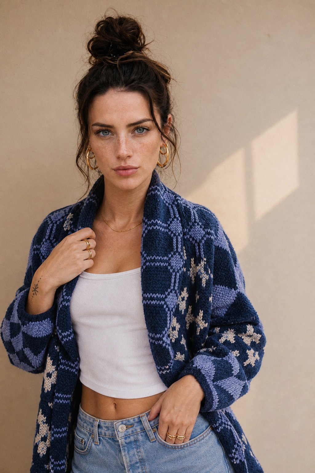 Aria Cassidy Knit Cardigan — Blue, banana_republic product shot