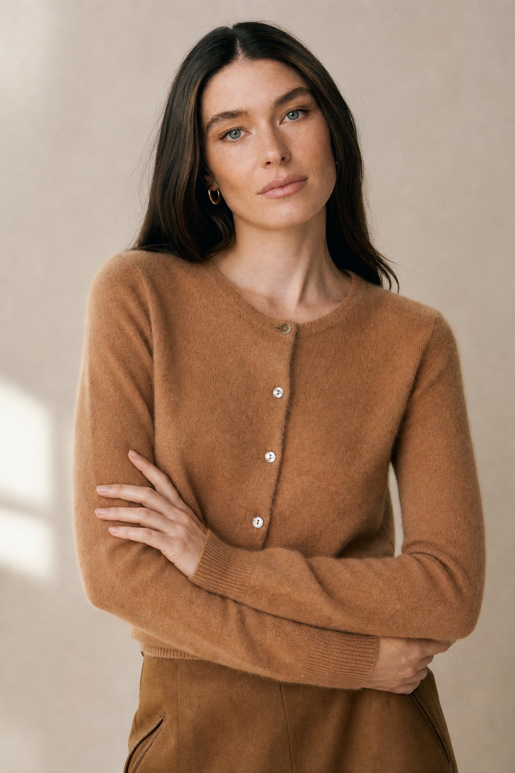 Ashford Cashmere Crew Cardigan — Vintage, banana_republic product shot