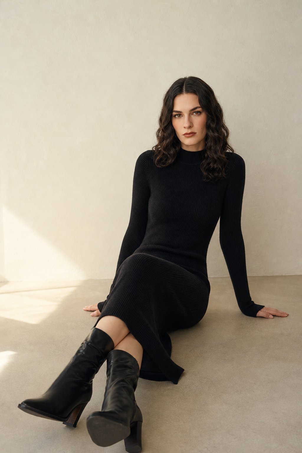 Aurora Wool Dress, banana_republic product shot