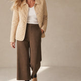 Autumn Woolen Wide Leg Pants — Coffee, banana_republic product shot