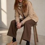 Autumn Woolen Wide Leg Pants — Coffee, banana_republic product shot
