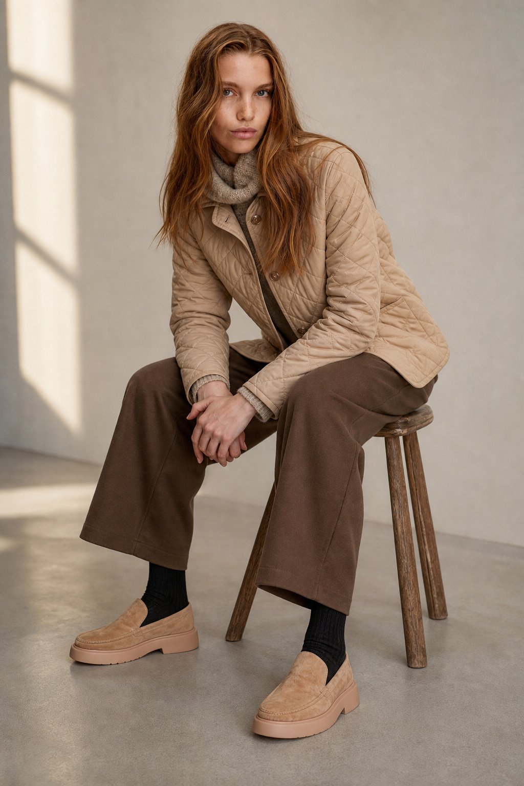Autumn Woolen Wide Leg Pants — Coffee, banana_republic product shot
