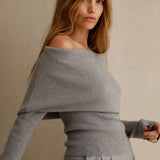 Ava Mode' Top — Gray, banana_republic product shot