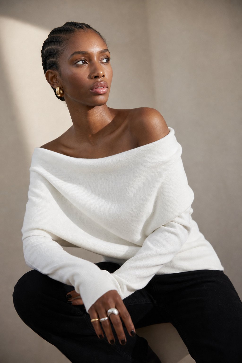 Ava Mode' Top — White, banana_republic product shot