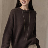 Bellmere Pure Cashmere Oversized Sweater — Brown, banana_republic product shot