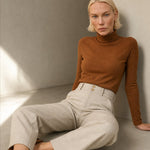 Blair Wool Wide-Leg Trousers — Beige, banana_republic product shot