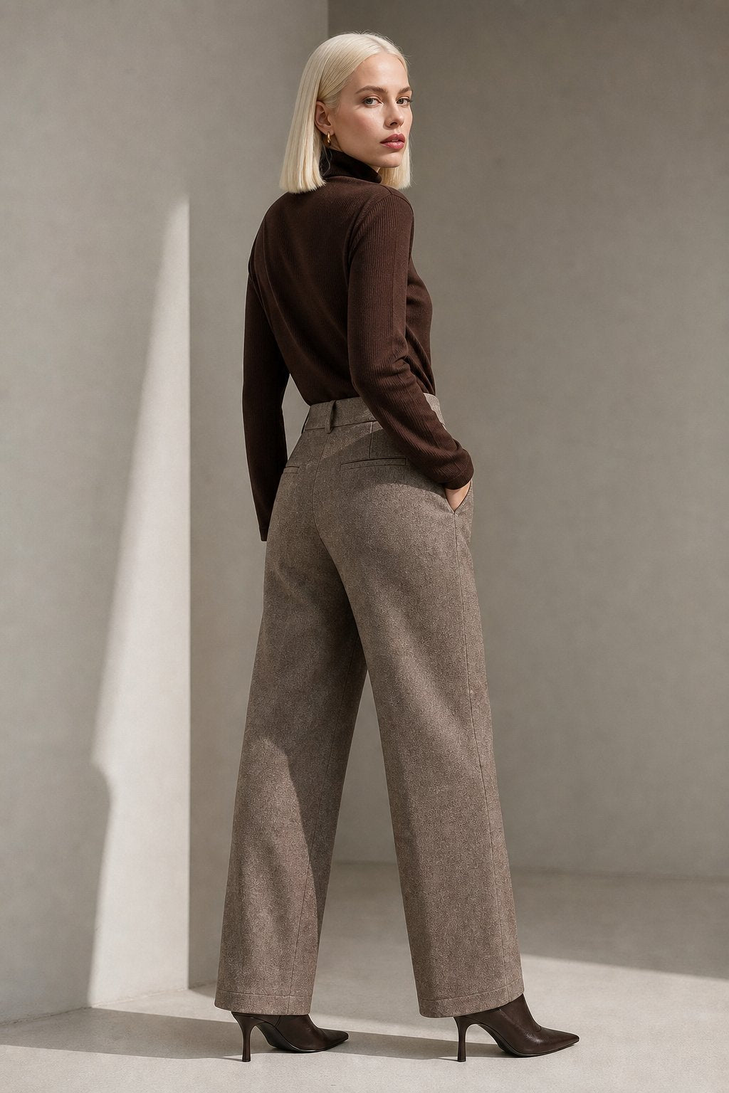 Blair Wool Wide-Leg Trousers — Camel, banana_republic product shot