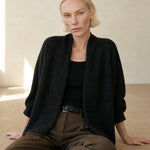Briarwood Cashmere Shawl Sweater — black, banana_republic product shot