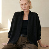 Briarwood Cashmere Shawl Sweater — black, banana_republic product shot