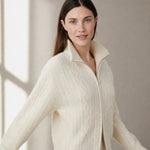 Briarwood Heritage Zip Knit — White, banana_republic product shot