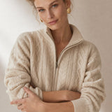 Briarwood Heritage Zip Knit — Beige, banana_republic product shot