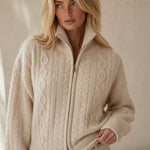 Briarwood Heritage Zip Knit — Beige, banana_republic product shot