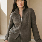 Briarwood Heritage Zip Knit — Dark Gray, banana_republic product shot