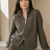 Briarwood Heritage Zip Knit — Dark Gray, banana_republic product shot
