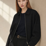 Brooklyn Zip Puffy Jacket — Black, banana_republic product shot