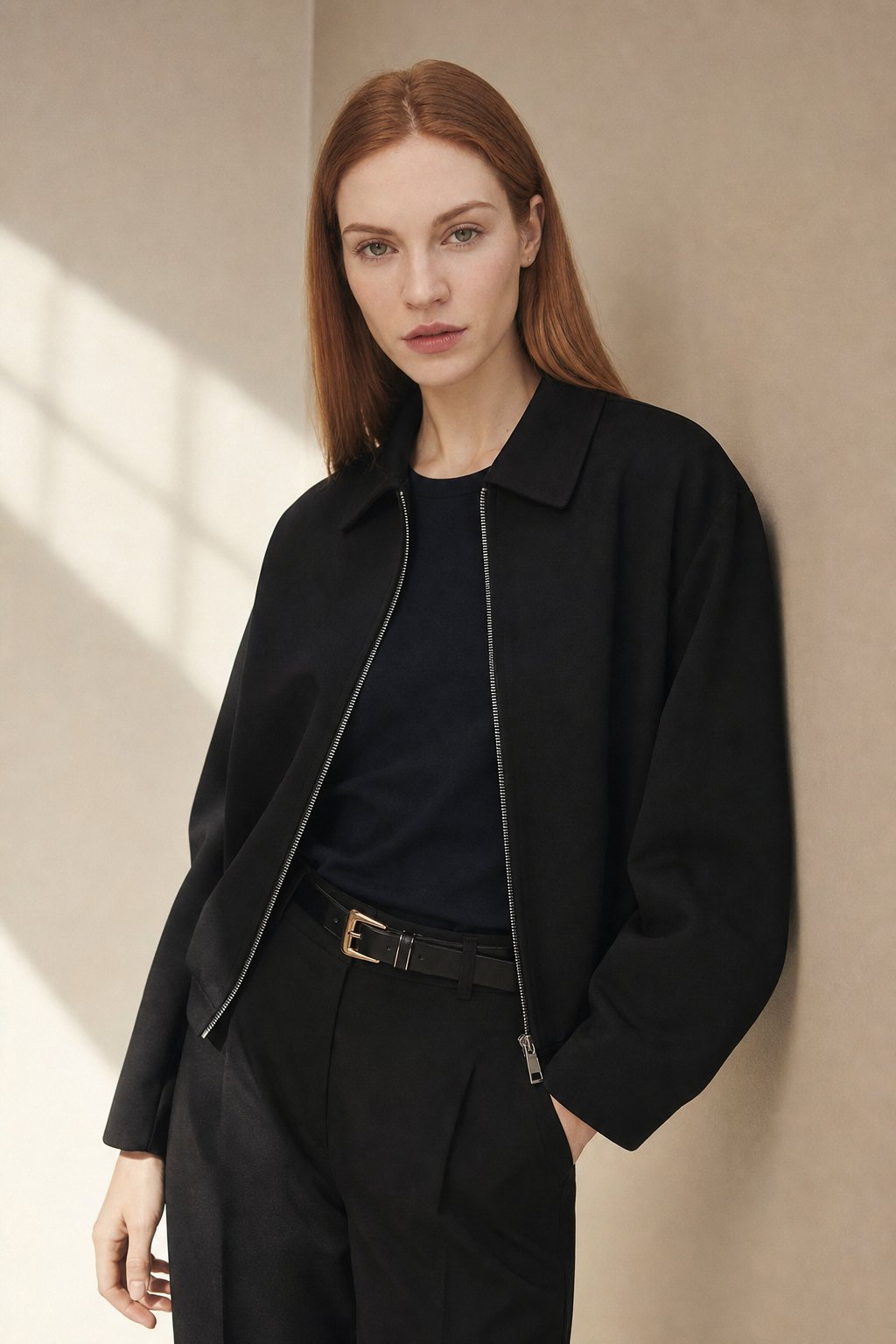 Brooklyn Zip Puffy Jacket — Black, banana_republic product shot