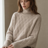 Cambria Cable Turtleneck Sweater — Camel, banana_republic product shot