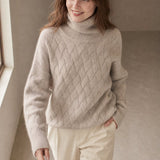 Cambria Cable Turtleneck Sweater — Camel, banana_republic product shot