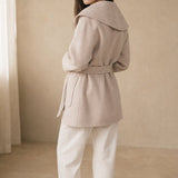 Camel-Hair Long Pointed Coat — Ivory, banana_republic product shot